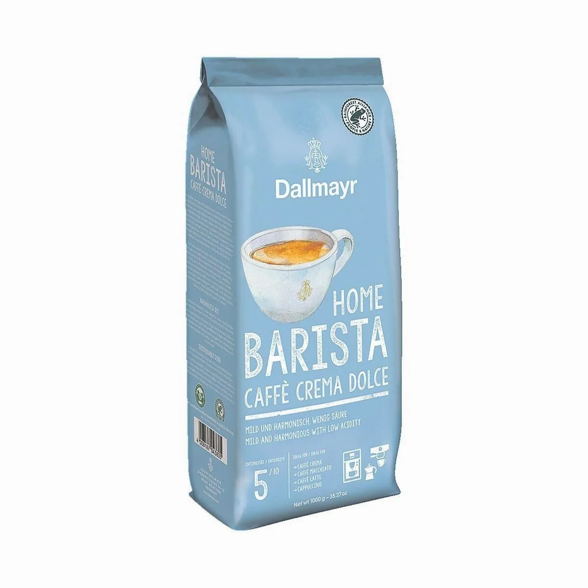 Dallmayr Home Barista Caffè Crema Dolce, milder Geschmack, nussiges Aroma, 1000 g 2