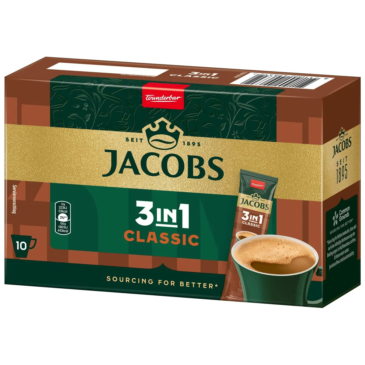 Jacobs 3in1 Classic Sticks, schnelle Zubereitung, cremiger Geschmack, 120 Portionen 5