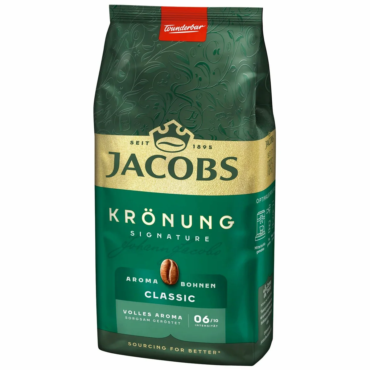 Jacobs Krönung Aroma-Bohnen Classic, vollmundiges Verwöhnaroma, 12 x 500g 4