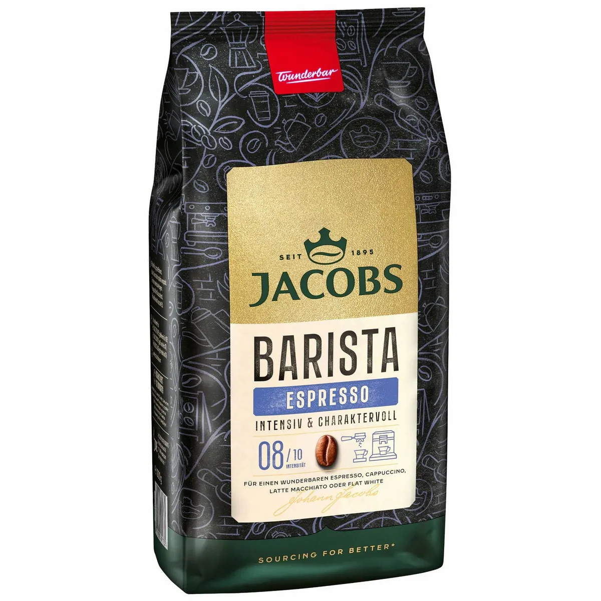 Jacobs Barista Editions Espresso, kräftig, ganze Bohnen, 4 x 1 kg 3