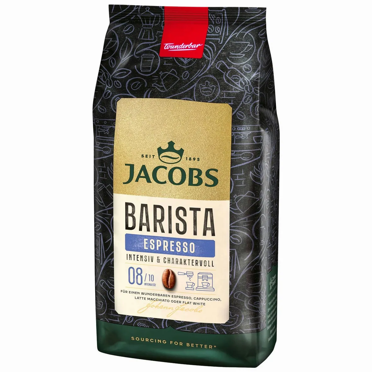 Jacobs Barista Editions Espresso, kräftig, ganze Bohnen, 4 x 1 kg 4