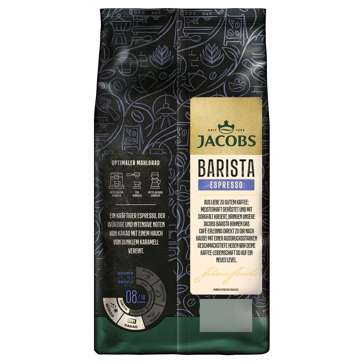 Jacobs Barista Editions Espresso, kräftig, ganze Bohnen, 4 x 1 kg 5