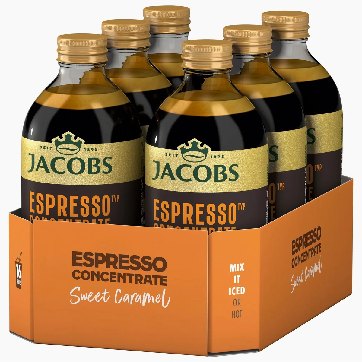 Jacobs Espresso Kaffeekonzentrat Caramel, Ideal für kreative Kaffee-Spezialitäten