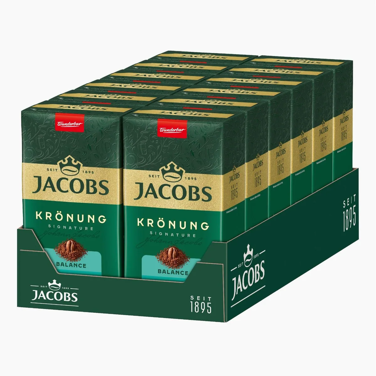 Jacobs Krönung Balance Röstkaffee, harmonisch und weich — 12 x 500 g