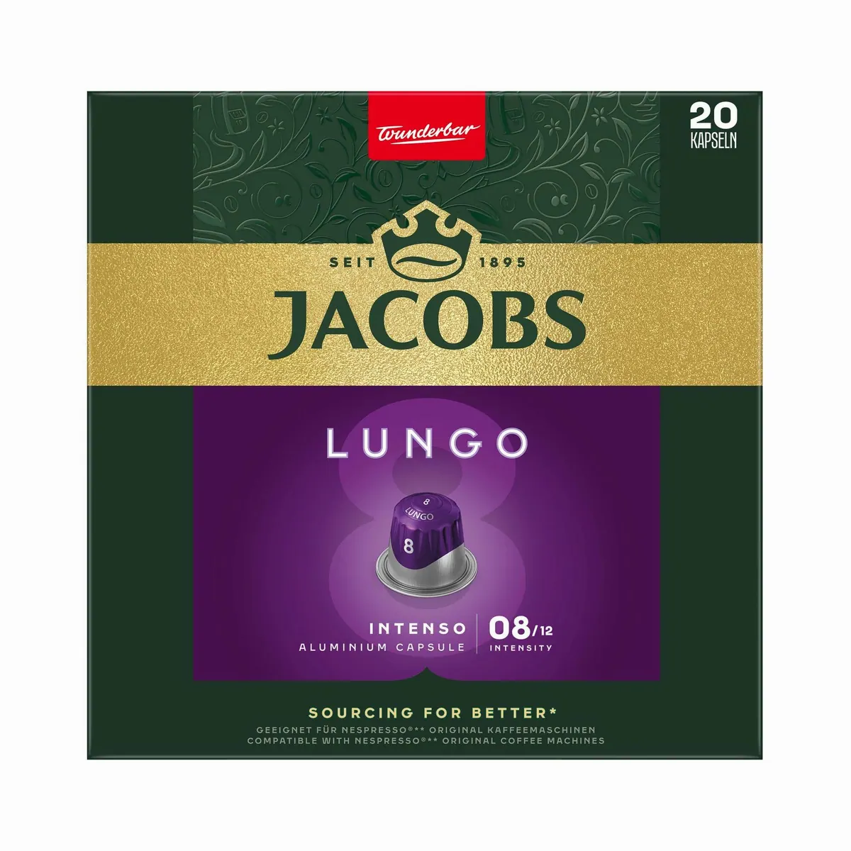 Jacobs Lungo Kapseln Set, mild & intensiv — 120 Kapseln für Nespresso* 3