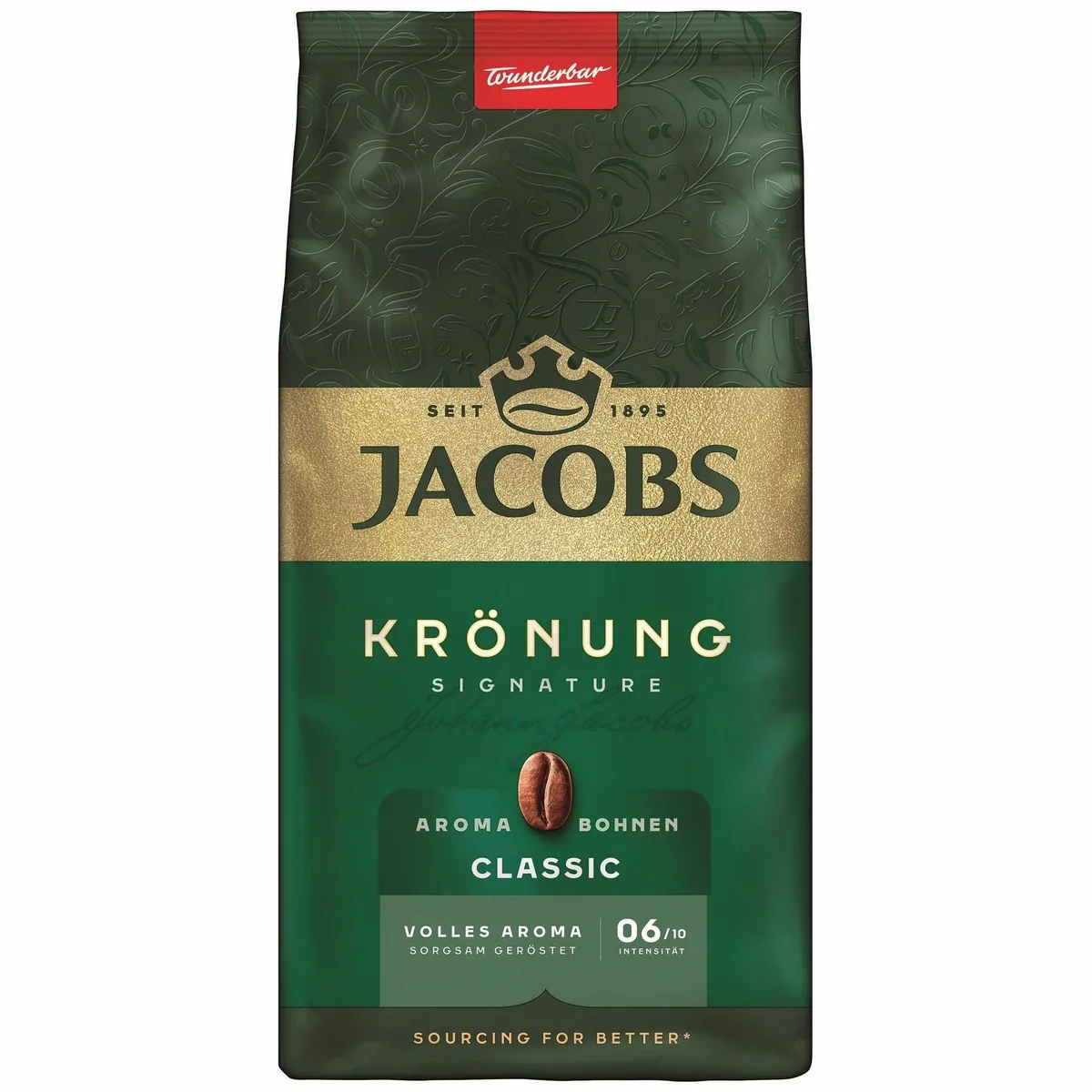 Jacobs Krönung Aroma-Bohnen Classic, vollmundig, röstfrisch, 6 x 500 g 2
