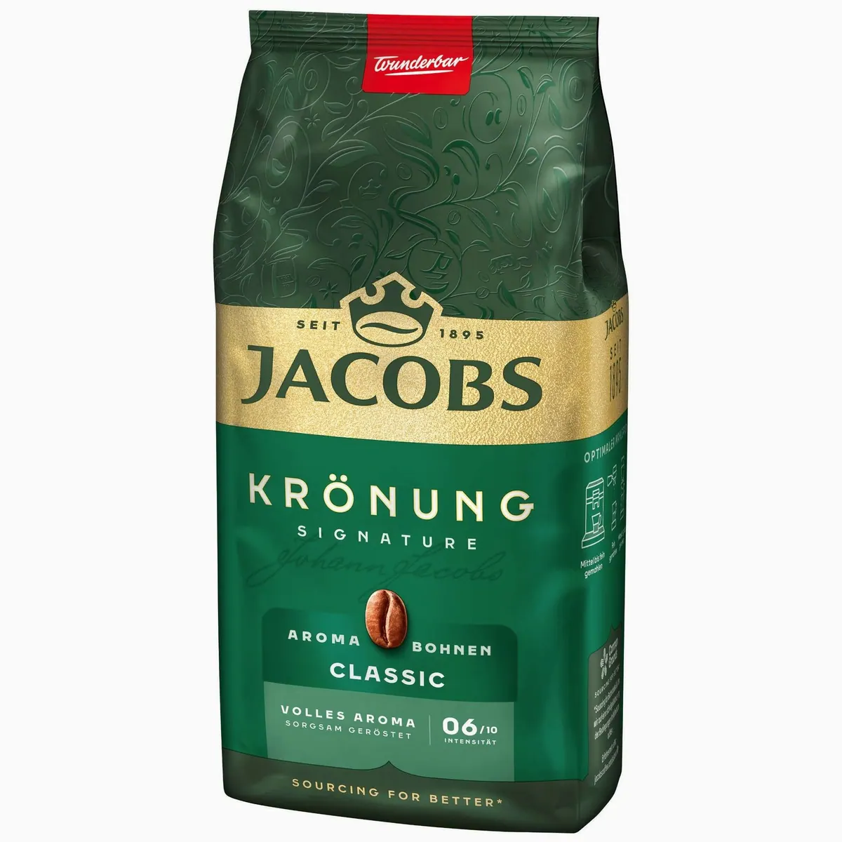 Jacobs Krönung Aroma-Bohnen Classic, vollmundig, röstfrisch, 6 x 500 g 4
