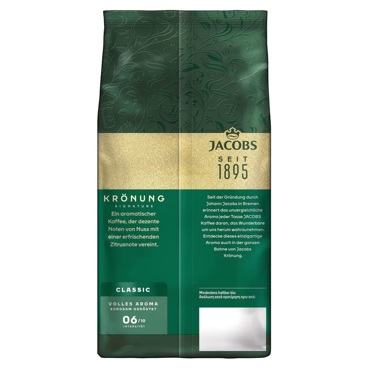 Jacobs Krönung Aroma-Bohnen Classic, vollmundig, röstfrisch, 6 x 500 g 5