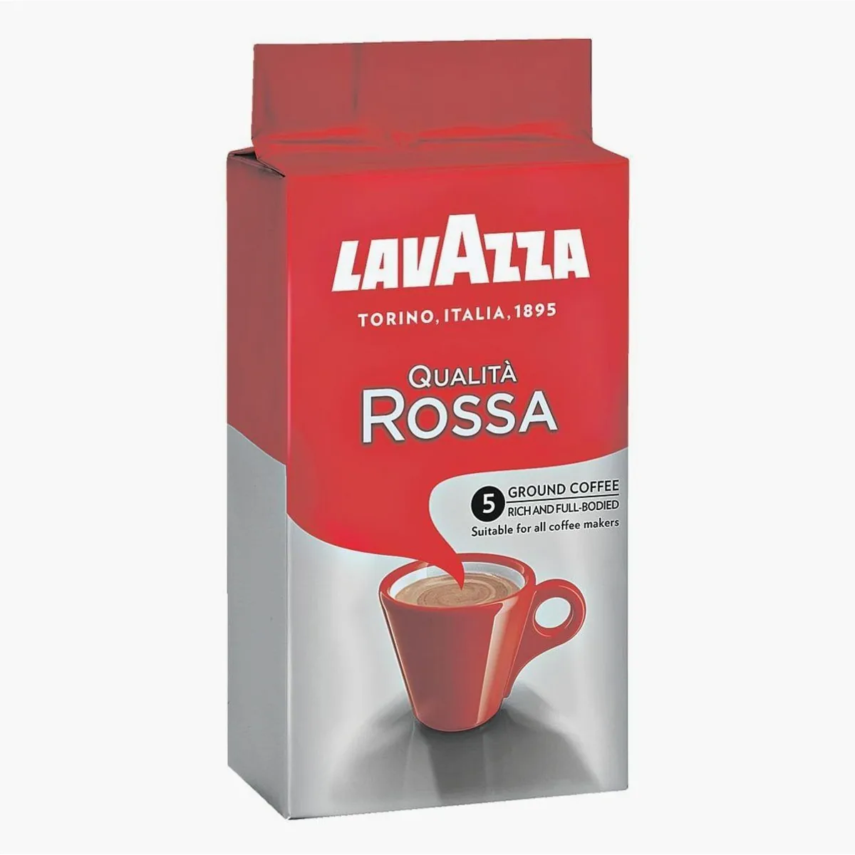 Lavazza Qualità Rossa, gemahlener Kaffee, kräftig & aromatisch