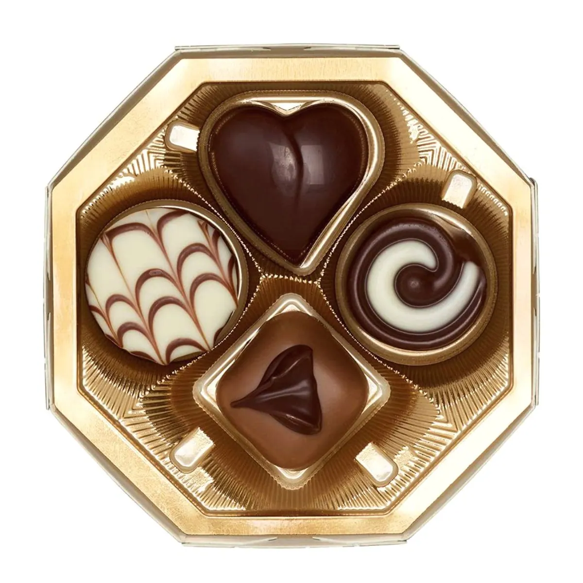 Lindt Kleiner Dank Pralinen Mischung, Geschenkverpackung 40g 4er Pack — stilvoll danken, edle Pralinen, perfekte Mitbringsel 4
