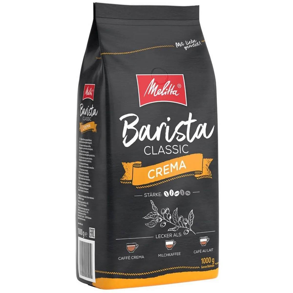 Melitta Barista Crema Classic Kaffeebohnen, harmonisch im Geschmack, 1000g 3