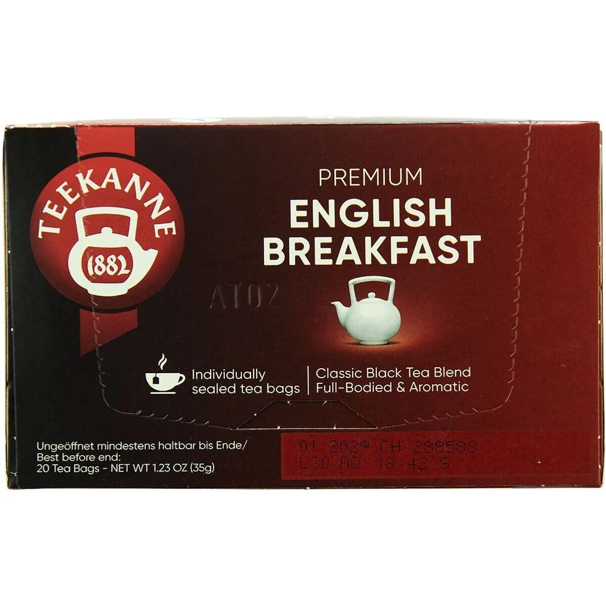 Teekanne Organic English Breakfast, aromatischer Schwarztee, 20 Beutel 4