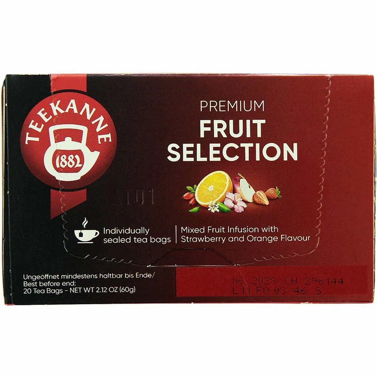 Teekanne Premium Früchte Auslese, fruchtig-frischer Genuss mit Erdbeer- und Orangenaroma 3