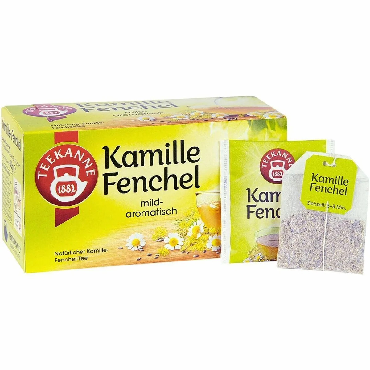 Teekanne Kamille Fenchel Tee, 20 Beutel, entspannender Kräutertee 2