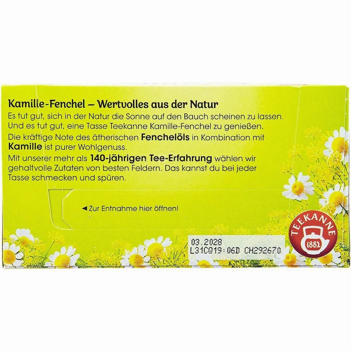 Teekanne Kamille Fenchel Tee, 20 Beutel, entspannender Kräutertee 3