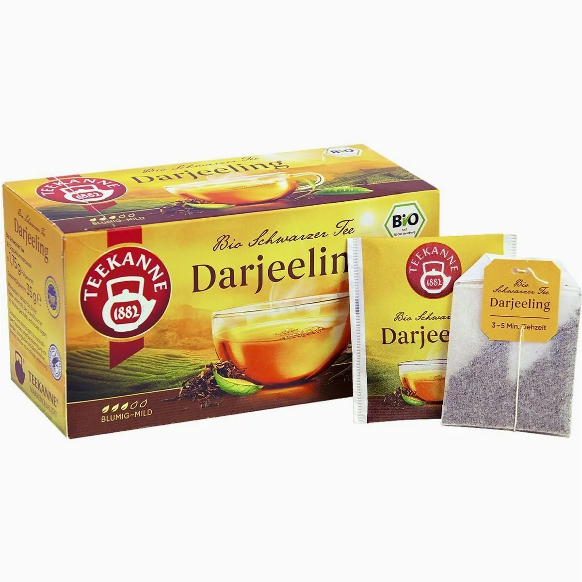 Teekanne Bio Darjeeling Tee, mild-blumig, 20 Beutel 3