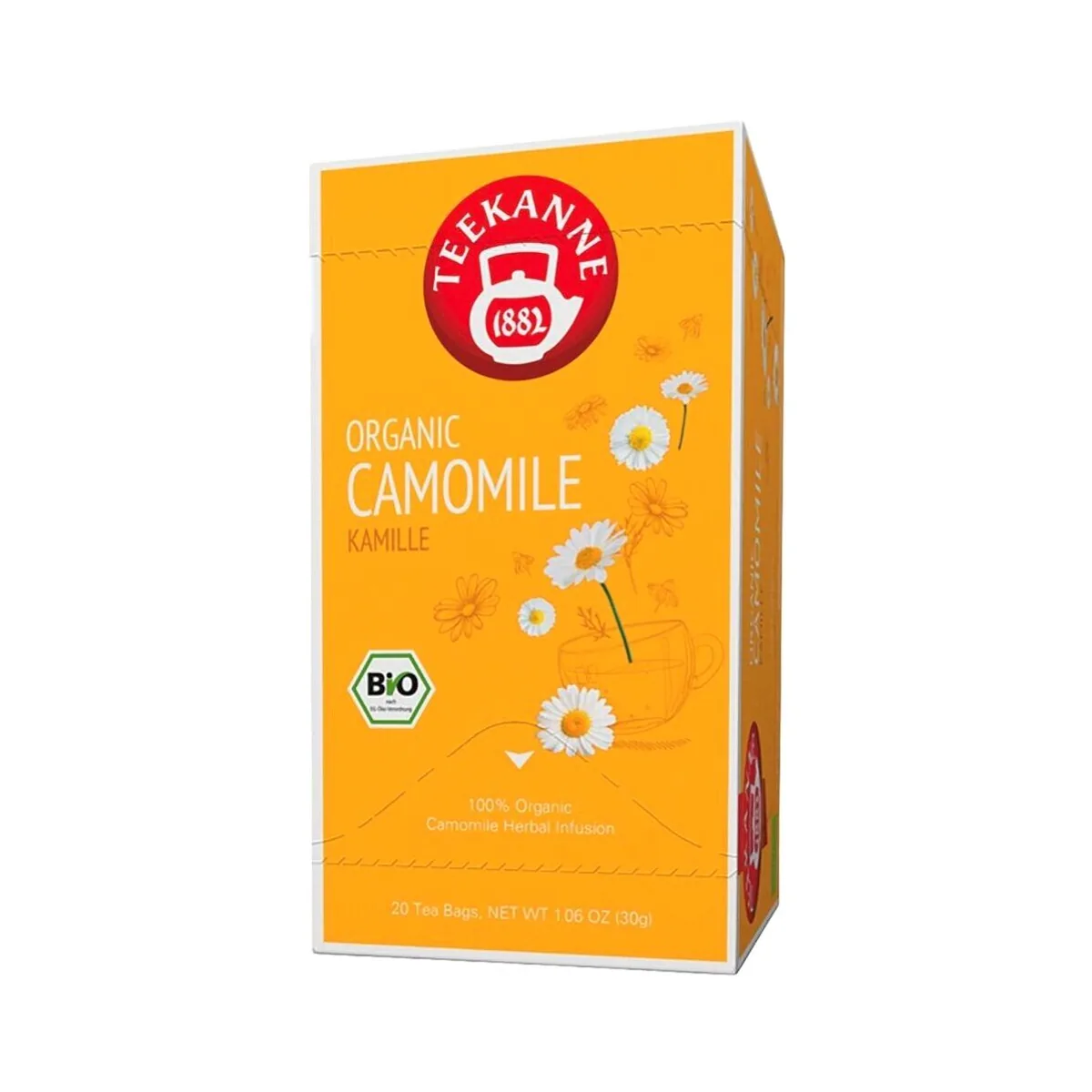 Teekanne Bio Kamillentee, aromatisch-mild, 20 Beutel 2