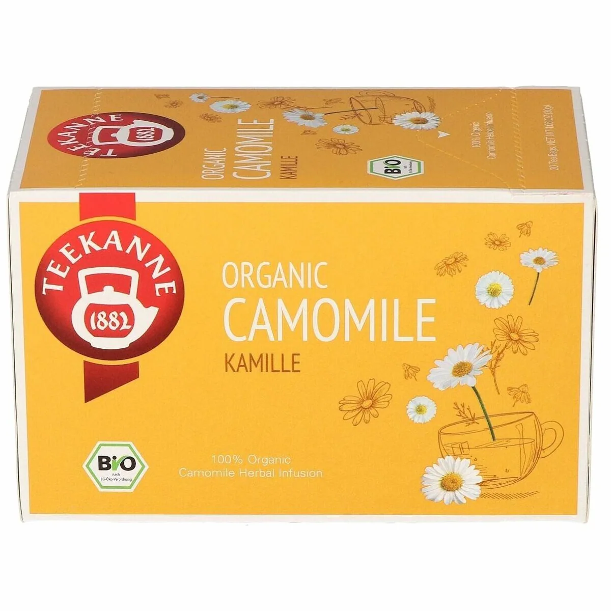 Teekanne Bio Kamillentee, aromatisch-mild, 20 Beutel 3
