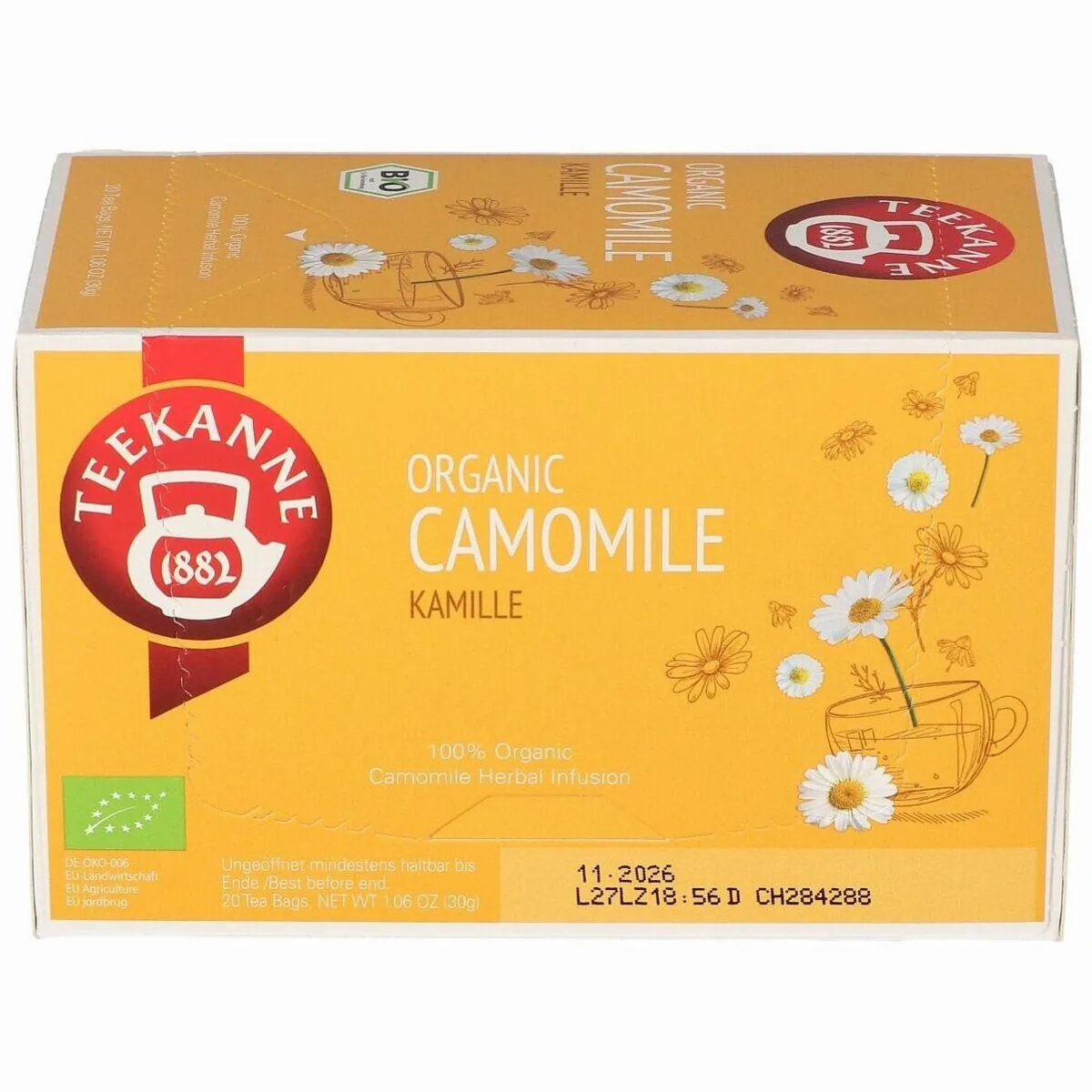 Teekanne Bio Kamillentee, aromatisch-mild, 20 Beutel 4