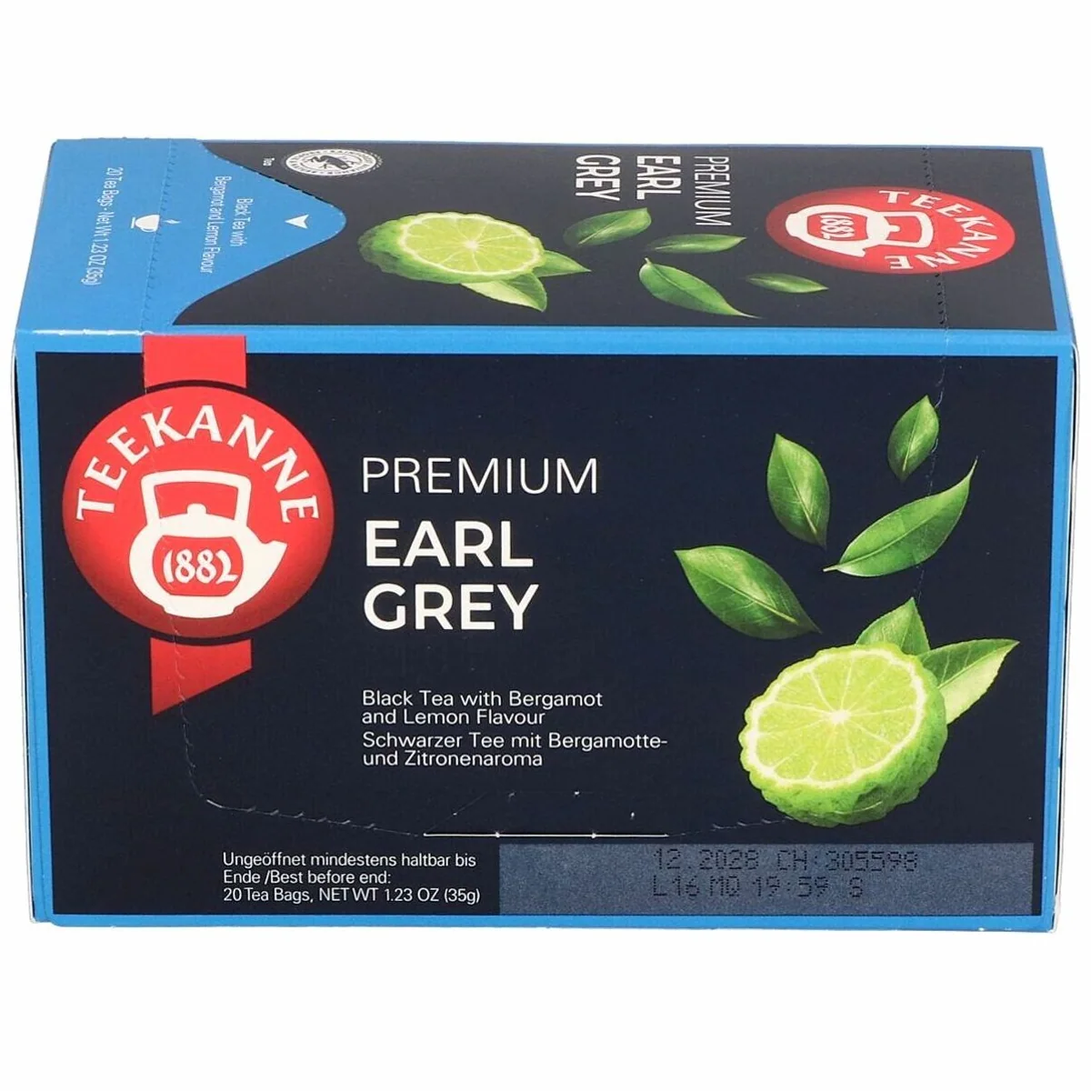 Teekanne Earl Grey Tee, Schwarzer Tee mit Bergamotte und Zitrone — aromatisch, handlich, vielseitig 2