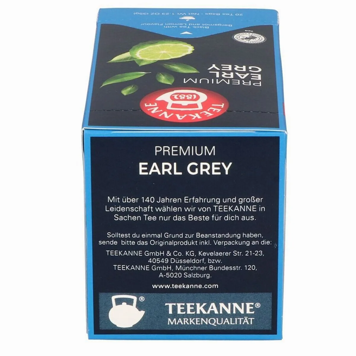 Teekanne Earl Grey Tee, Schwarzer Tee mit Bergamotte und Zitrone — aromatisch, handlich, vielseitig 4